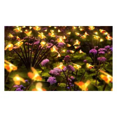 Solar Landscape Honey Bee Butterfly Path Light, 6LED Butterflies,One