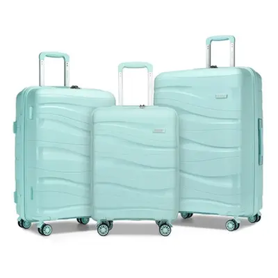 Lightweight Polypropylene Hard Shell Suitcases, 20 Inch,One