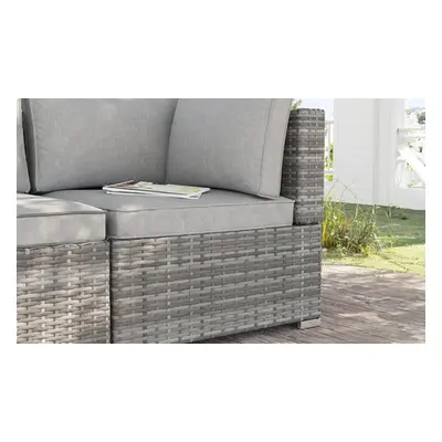 Outsunny Outdoor PE Rattan-Effect Corner Sofa