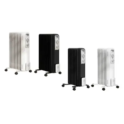 HomCom Nine Fin Oil-Filled Radiator, 1.5kW,White