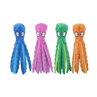 Squeaky Octopus-Shaped Toy for Pets, Blue,One