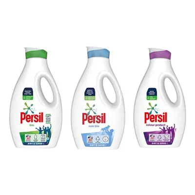 Persil Laundry Washing Liquid Detergents, Four,Non-Bio