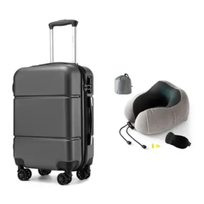 Cabin Size Hard Shell Suitcase with T-Pillow Travel Set