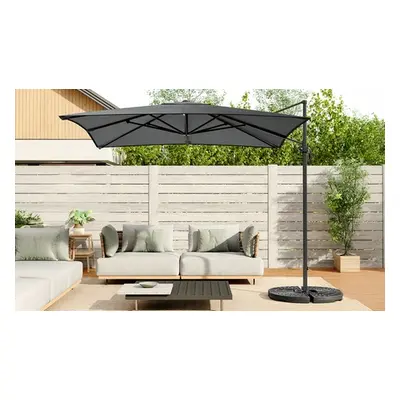 Large Square Canopy Rotating Outdoor Cantilever Parasol