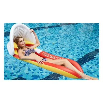 Inflatable Pool Bed, Red,Without Canopy