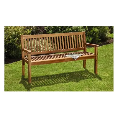 Acacia Garden Furniture Range, Acacia Three-Person Banana Bench