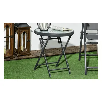 Outsunny Compact Foldable Patio Side Table