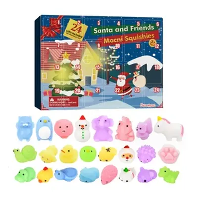 Christmas 24 Pieces Cute Animals Countdown Calendar, Two