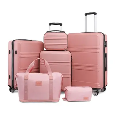 Hard Shell ABS Suitcase with Four Wheels and a Travel Bag Set