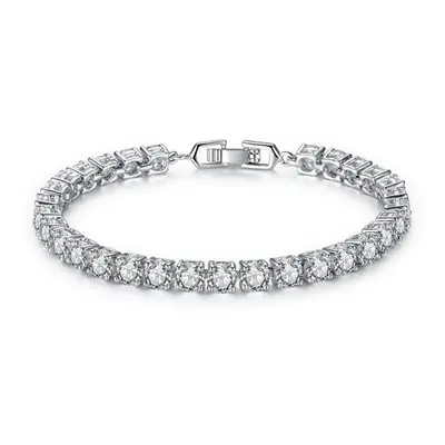 Simulated Sapphire Tennis Bracelet