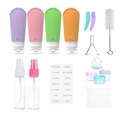 16-Piece Travel Bottles Set for Toiletries