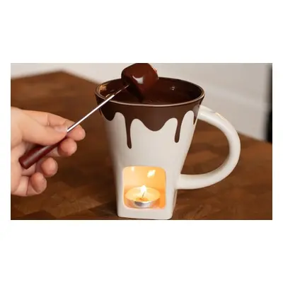 Porcelain Chocolate Melting Mug Set, One