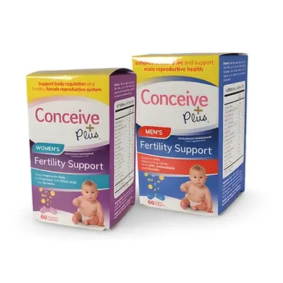 60-Pack of Conceive Plus Fertility Supplements for Him and Her, Conceive Plus Fertility Lubrican