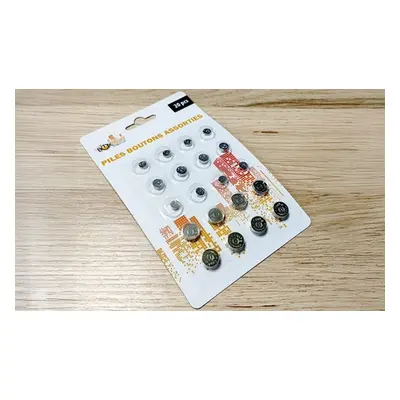 20-Pack of Assorted Button Cell Batteries, Four