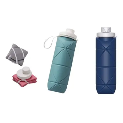 Silicone Foldable Water Bottle, Pink