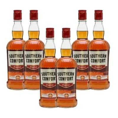 6-Pack of Southern Comfort Bourbon and Peach Liqueur 70cl Bottles