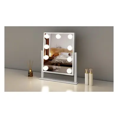 Neo Hollywood Vanity Touch Mirror with LED Bulbs, 16 Bulbs