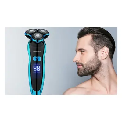 Wet and Dry Wireless Electric Shavers, Blue,Two