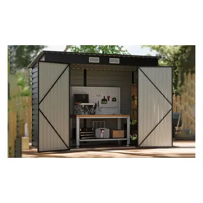 Galvanized Steel Outdoor Storage Shed