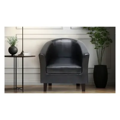 Upholstered Accent Chair, Black