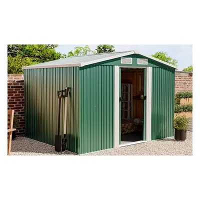 Steel Garden Storage Shed with Gabled Roof Top