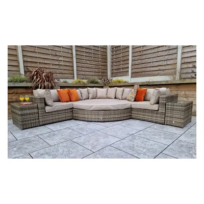 Autumn Leaves Geneva Large Rattan Modular Corner Sofa,without cover