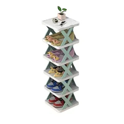 Stackable Shoe Shelf in Stylish Light Green