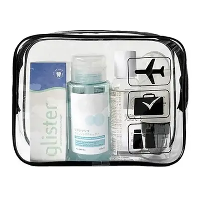 Clear Travel Makeup Storage Bags, Four Pieces