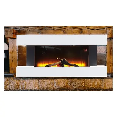 52 Inch Electric Fireplace LED Flame Effect and Heater with Frame Kit