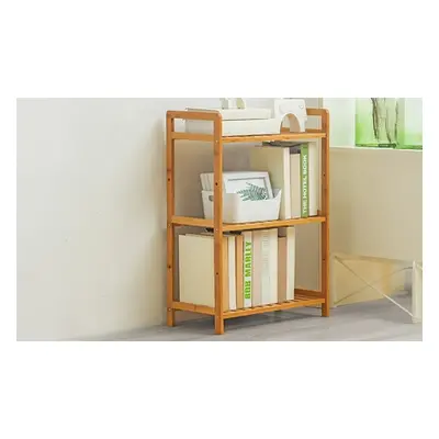 Bamboo Wood Tiered Book Storage Shelf Collection, Style B