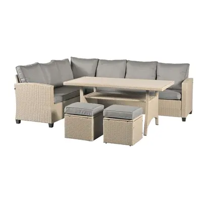 York Eight Seat Corner Sofa Dining Set