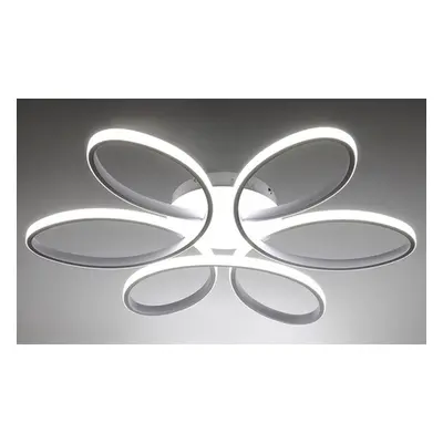 Acrylic Petal LED Semi-Flush Ceiling Light,Style B - Light White