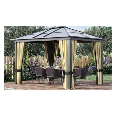 Outsunny Outdoor Gazebo with Polycarbonate Hardtop