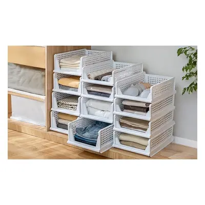 Foldable Stackable Drawer Storage Basket