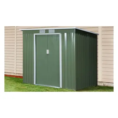 Outsunny Garden Shed, Outsunny 7 x 4ft Lean to Garden Shed with Foundation Kit Black