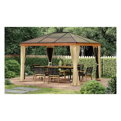 Outsunny Outdoor Gazebo with Polycarbonate Roof