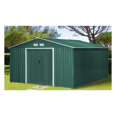 Outsunny Shed Green, 9 x 6ft - Light Green