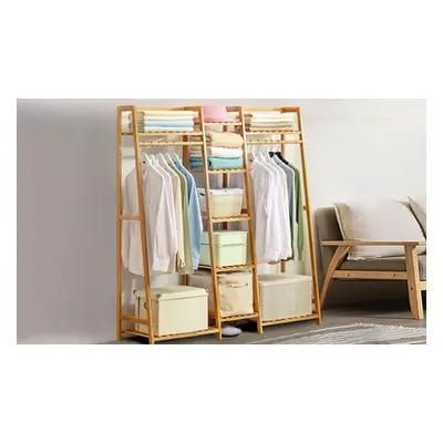 Multi-Functional Clothes Hanging Rack Stand ,Natural