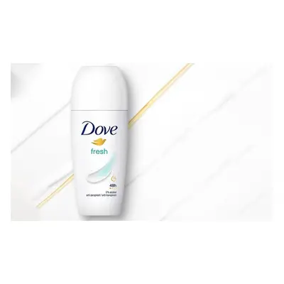 Dove Classic Fresh Roll On Anti-Perspirant Long Lasting Fragrance 50ml - 6 Pack , Powder Roll On