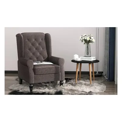 HomCom Retro-Theme Wingback Accent Chair , Grey