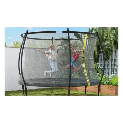 A71-045V00BK SPORTNOW 8ft Trampoline with Enclosure Net and Spring Cover