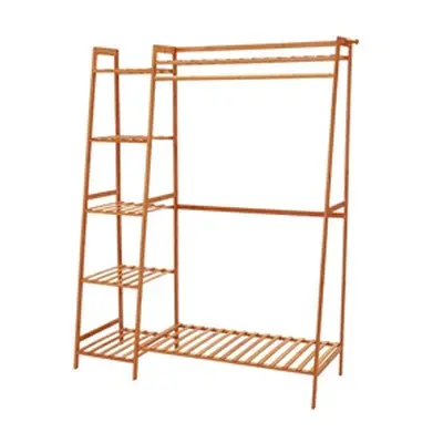 Bamboo Garment Rack Bedroom Storage