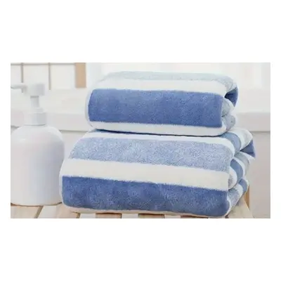 Two Pieces Quick-Drying Absorbent Towel Set, Blue