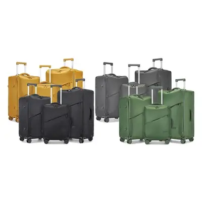 Soft Shell Suitcase Set , 20 inch,Green