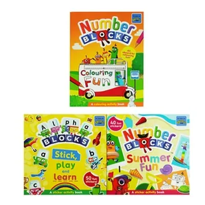 Numberblocks Colouring Fun and Sticker Activity Book Collection-Set of Three