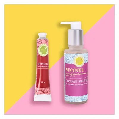 Clean & Glow Duo: Nucinel Makeup Remover and Rufolia Periorbital Eyemulsion