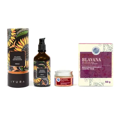 Black Gram Face Firming Cream and Moisturising Body Oil Set