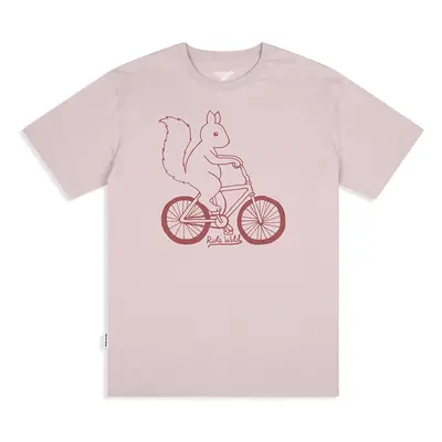 Mens Ride Wild Organic Cotton T-Shirt - Pale Lilac