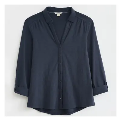 White Stuff Annie Jersey Shirt - Navy