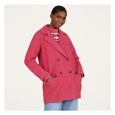 Thought Remi Wool and Recycled Polyester Coat - Radish Pink